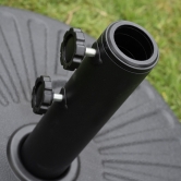 SH&G 3m Steel Crank and Tilt Parasol & Water Base - Dark Grey