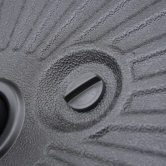 SH&G 2.5m Steel Crank and Tilt Parasol & Water Base - Dark Grey