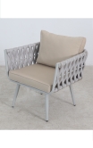SH&G Wilton Rope Design Aluminium 4pc Sofa Set