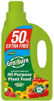 Westland Gro-Sure All Purpose Plant Food - 1L + 50% Extra free