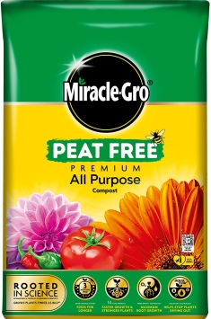 Miracle Gro Peat Free Premium All Purpose Compost 40L