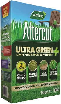 Aftercut Ultra Green Plus Lawn Feed & Iron Supplement 100m²