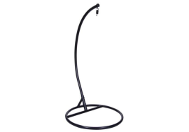 SH&G Black Steel Hammock Chair Stand | Hanging Egg Chair Stand
