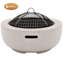 Gardena MGO Marbella round garden fire pit