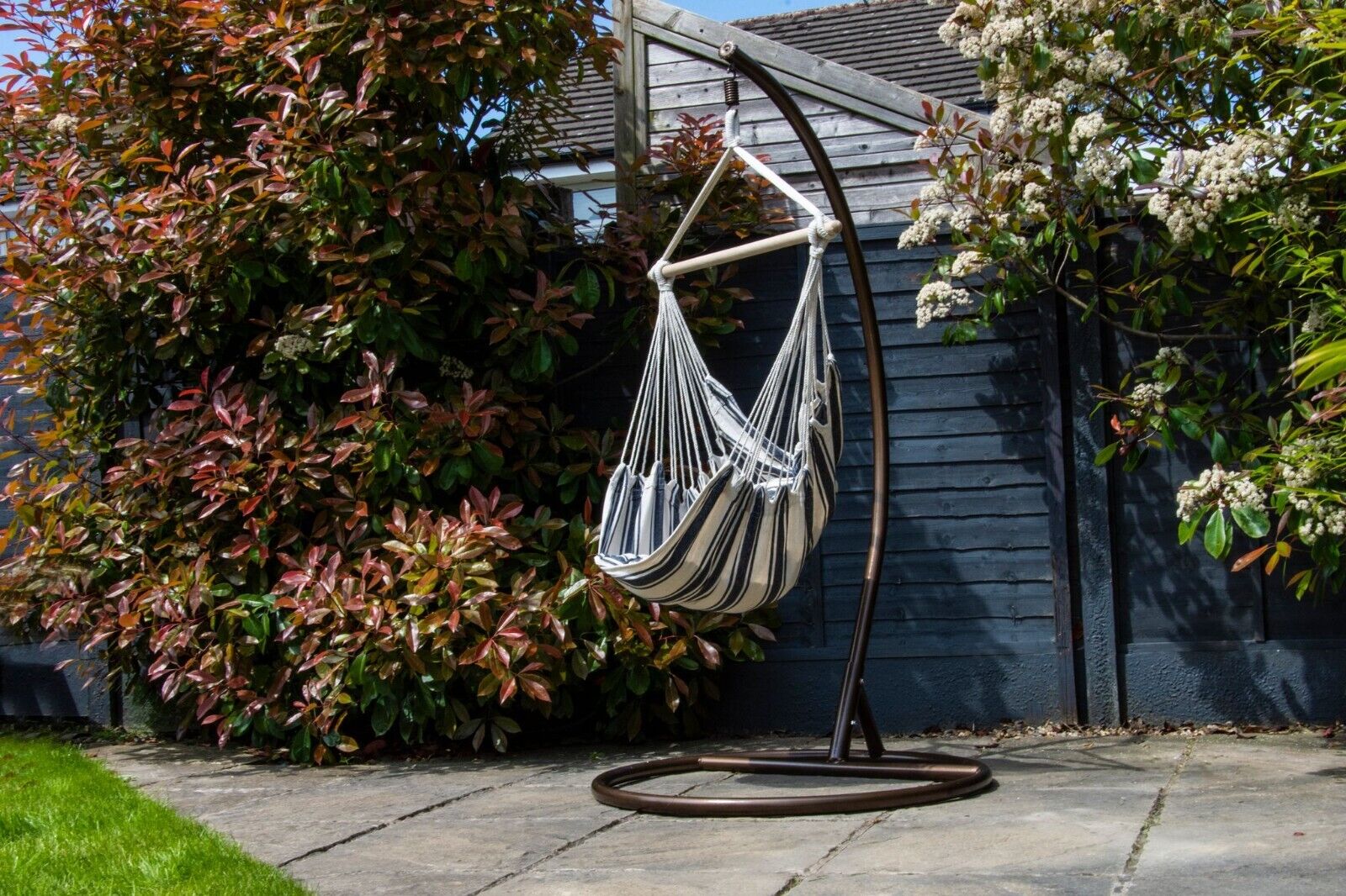SH G Bronze Steel Hammock Chair Stand Hanging Egg Chair Stand