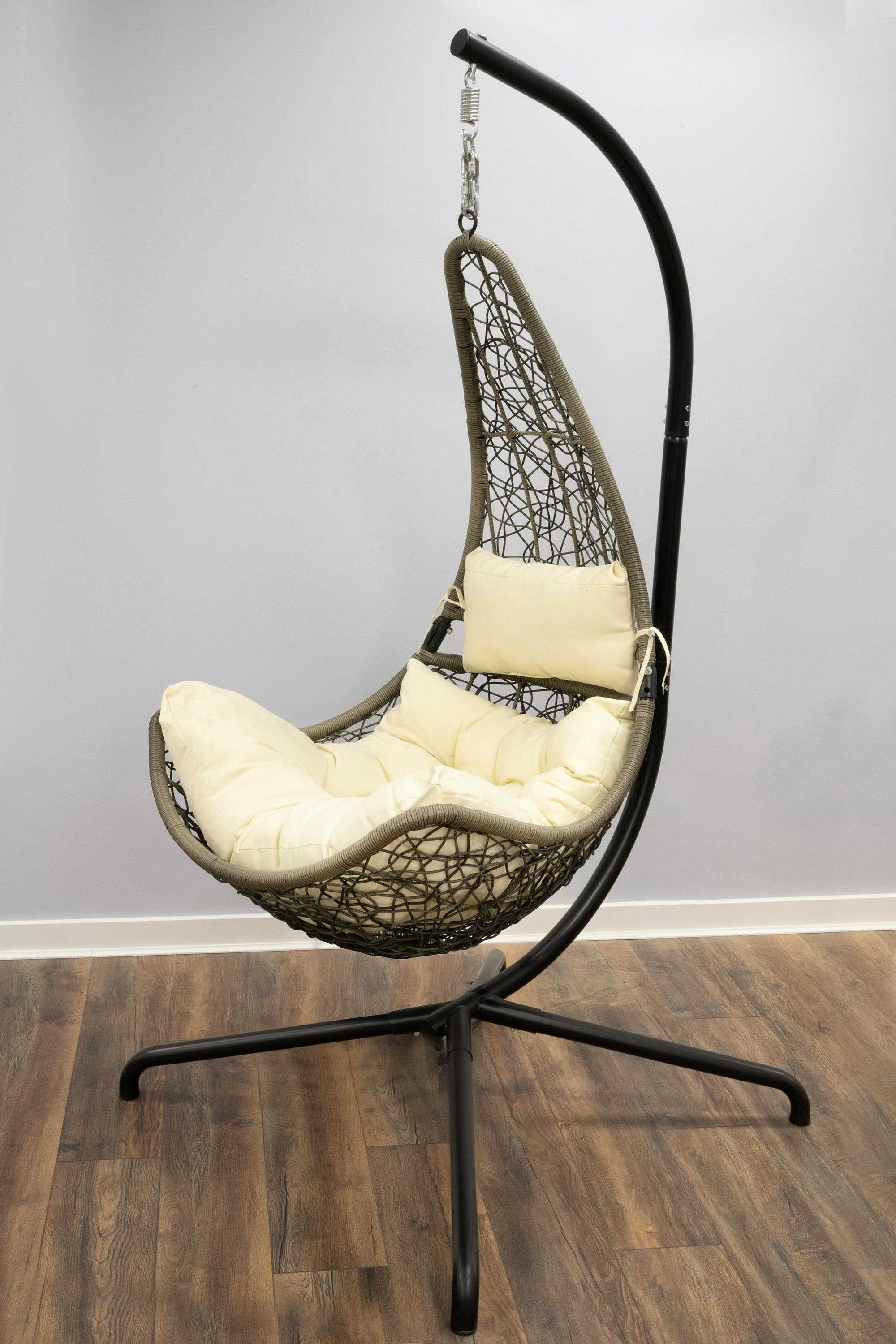 Cream swing chair best sale