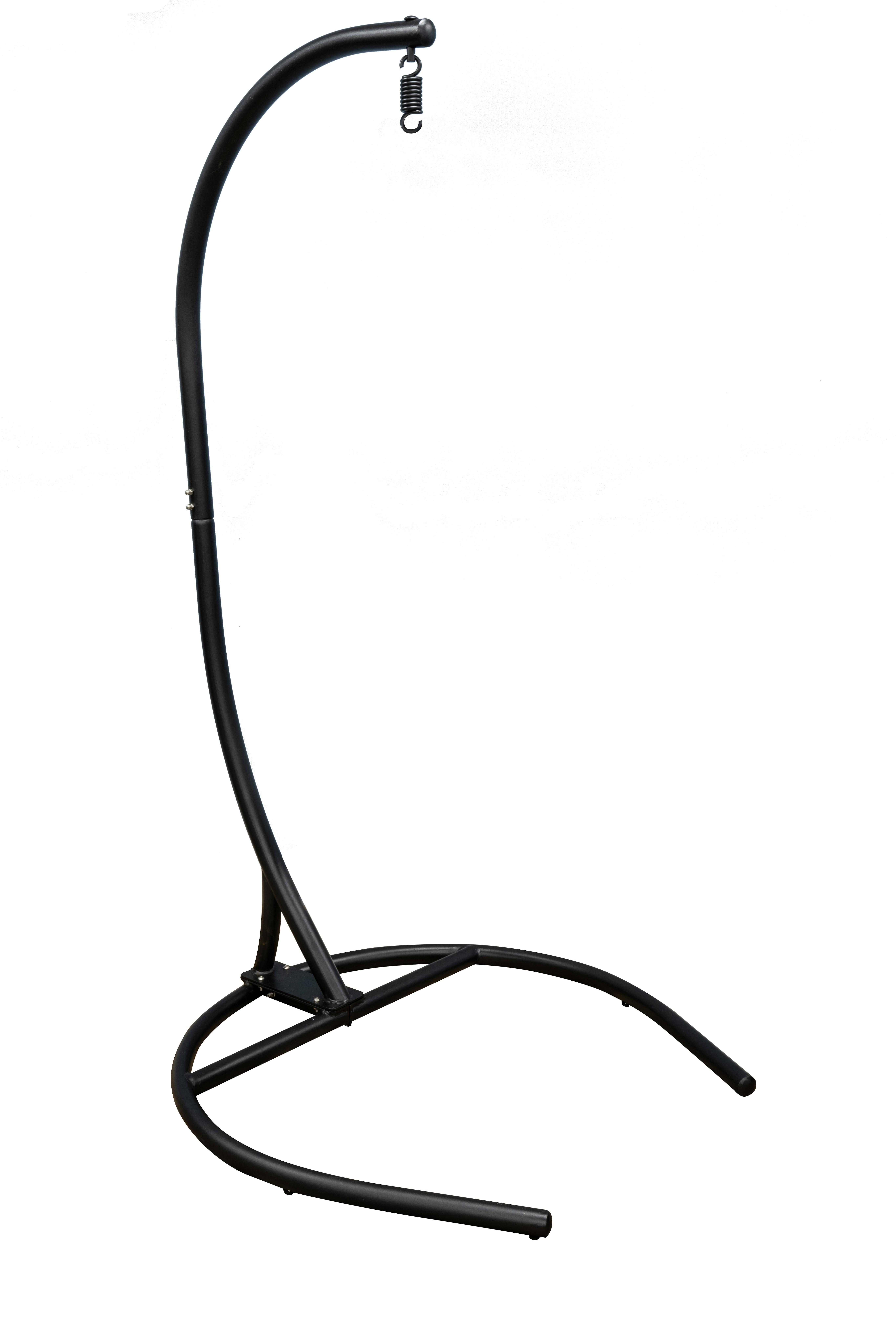 SH G Black Steel Hammock Chair Stand Hanging Egg Chair Stand