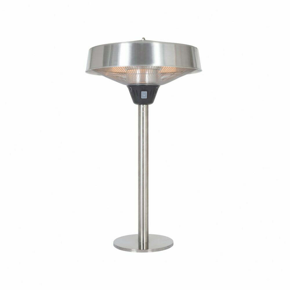 La Hacienda Tabletop Halogen Electric Heater - Silver
